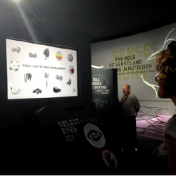 SR Labs eye tracking PoliFX Kiosk for Nestlé at Milan EXPO 2015