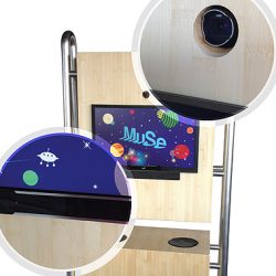 kiosk a controllo oculare personalizzato per il Muse Museo della scienza di Trento