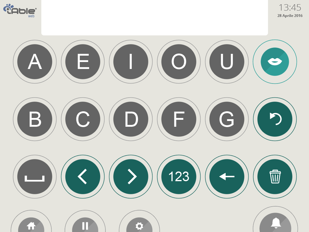 schermata tastiera facilitata software iable web srlabs