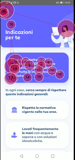 user experience test su app immuni per covid19 testing