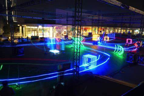 drone championship race neon