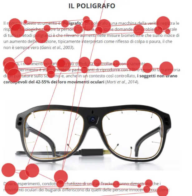 layer cake pattern lettura con eye tracking