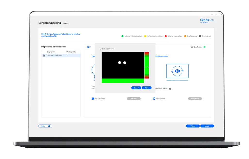 sennslab sync software sychology neuroscience screenshot