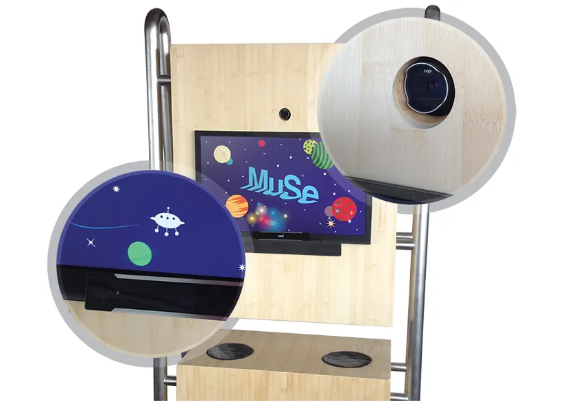 edutainment kiosk for edutainment at Muse museum