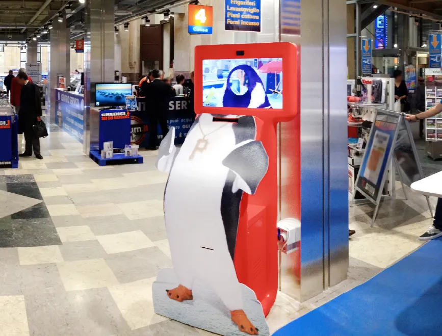 retail kiosk in a retail space